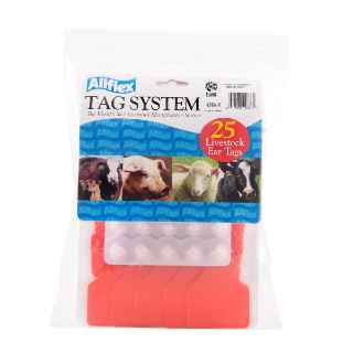 Picture of ALLFLEX TAG GLOBAL LARGE BLANK RED - 25/bag