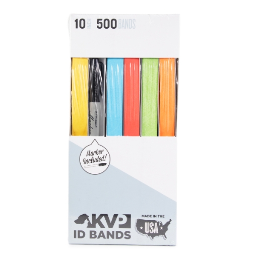 Picture of ID BANDS KVP ASST COLORS 10in - 500`s