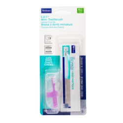 Picture of CET MINI TOOTHBRUSH w/ POULTRY TRIAL TOOTHPASTE (CET302) - 0.4oz/12g (SU144)