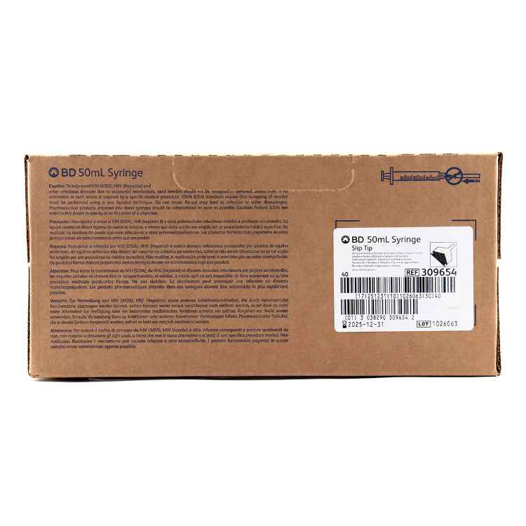 Picture of SYRINGE BD 50cc LUER SLIP TIP - 40's