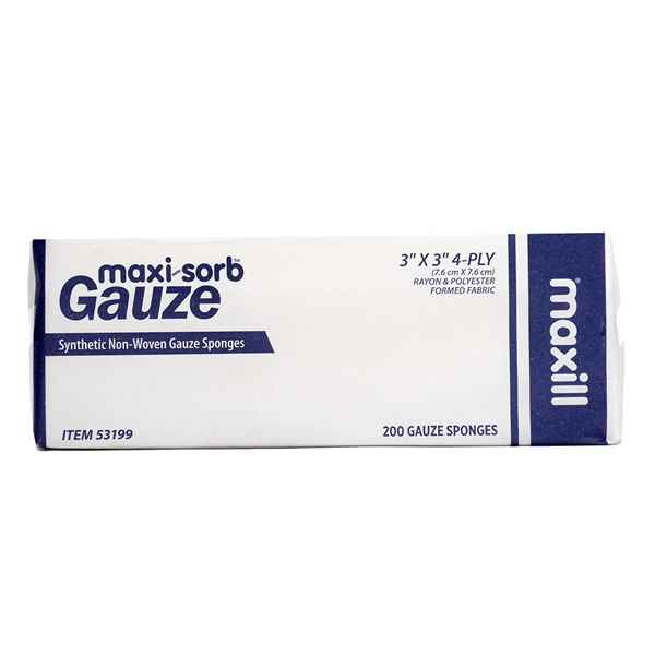 Picture of GAUZE SPONGES MAXILL 7.5cm x 7.5cm - 200s