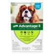 Picture of ADVANTAGE II TEAL 4 x 1ml DOG 4.6kg - 11kg - 4's (su12)