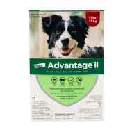 Picture of ADVANTAGE II RED 4 x 2.5ml DOG 11kg - 25kg - 4's (su12)