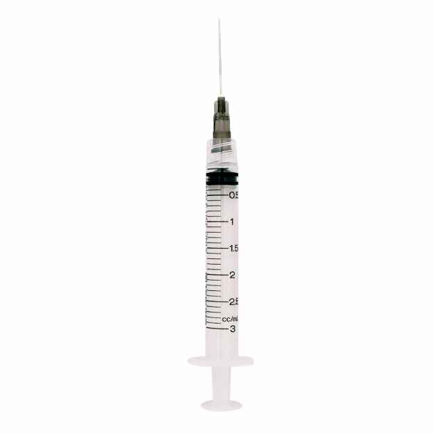 Picture of SYRINGE & NEEDLE TERUMO 3cc LL 22g x 1in - 100s