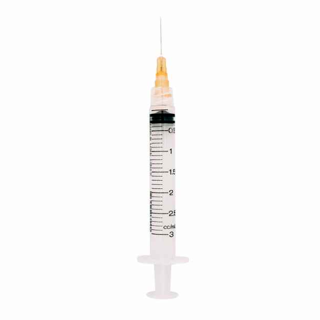 Picture of SYRINGE & NEEDLE TERUMO 3cc LL 25g x 5/8in - 100s