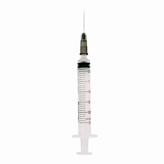 Picture of SYRINGE & NEEDLE SUR-VET 3cc LS 22g x 3/4in - 100's