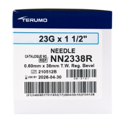 Picture of NEEDLE TERUMO DISPOSABLE 23g x 11/2in - 100's