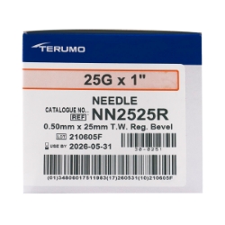 Picture of NEEDLE TERUMO DISPOSABLE 25g x 1in - 100's