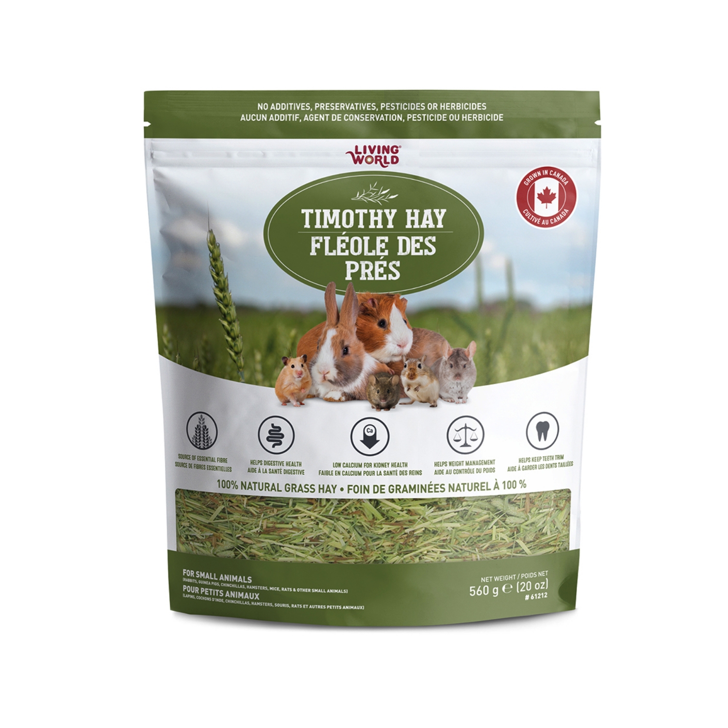 Picture of LIVING WORLD TIMOTHY HAY - 20oz / 560g