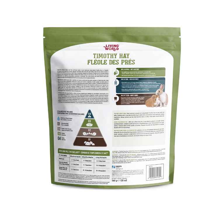 Picture of LIVING WORLD TIMOTHY HAY - 20oz / 560g