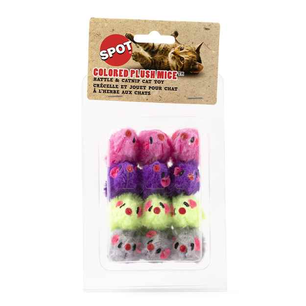 Picture of TOY CAT COLORED FUR MICE - 12/pk