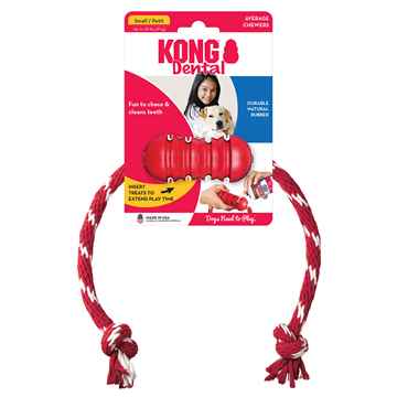 Picture of TOY DOG KONG Dental with Rope - Small