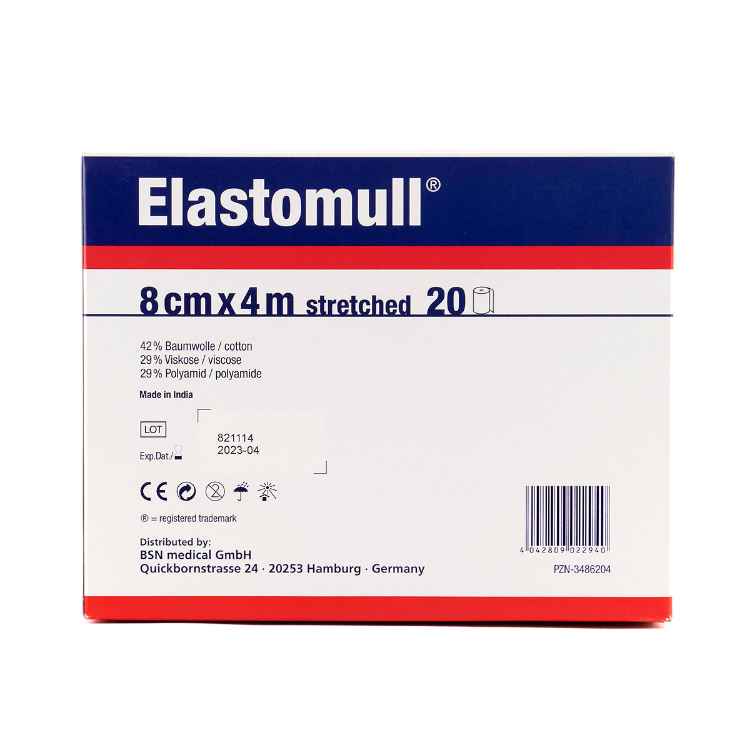 Picture of ELASTOMULL RETENTION BANDAGE 8cm x 4m - 20s 
