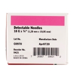 Picture of NEEDLE DETECTABLE D3 18g x 3/4in - 100/box