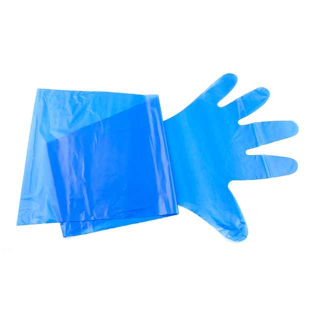 Picture of GLOVES OB DISP SENSITIVE SHOULDER LENGTH BLUE - 100`s