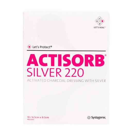 Picture of ACTISORB SILVER 220 DRESSING 6.5cm x 9.5cm - 10/pk