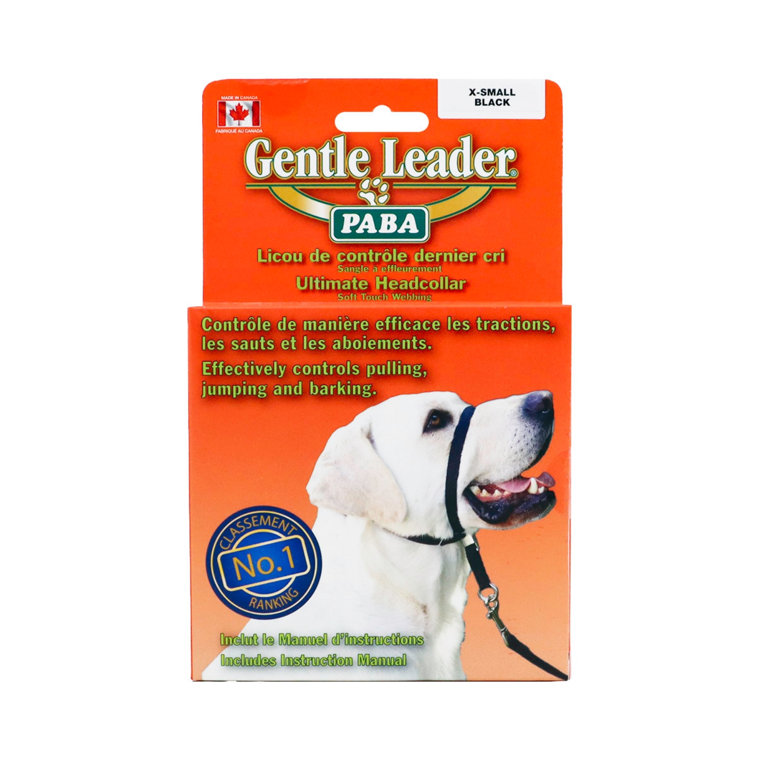 Picture of GENTLE LEADER CANINE ADJUSTABLE HEADCOLLAR Black - X Small