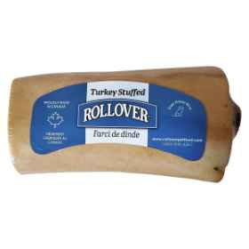 Show details for ROLLOVER BEEF BONE STUFFED with Turkey wrapped - 4in Picture of ROLLOVER BEEF BONE STUFFED with Turkey wrapped - 4in