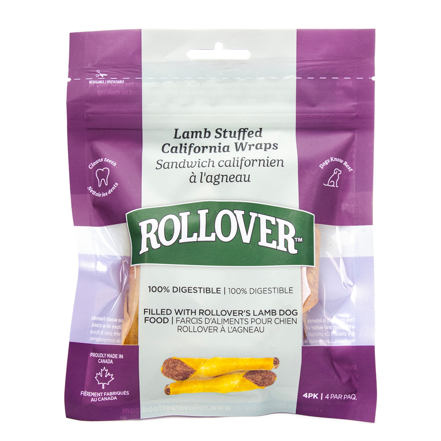 Picture of ROLLOVER CALIFORNIA WRAPS STUFFED with Lamb - 4/pk