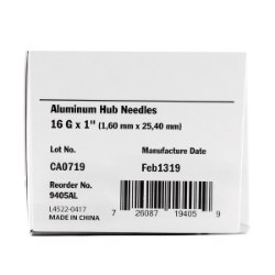 Picture of NEEDLE IDEAL 16g x 1in AL HUB - 100/box