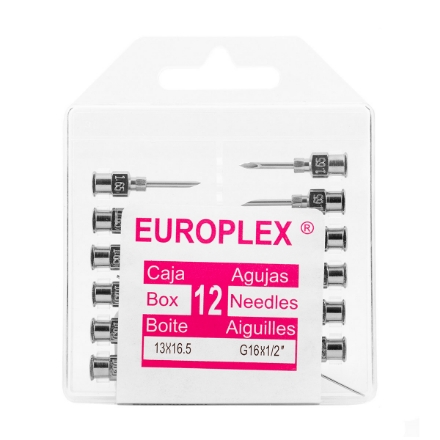 Picture of NEEDLE HYPO SS EUROPLEX 16g x 1/2in - 12s