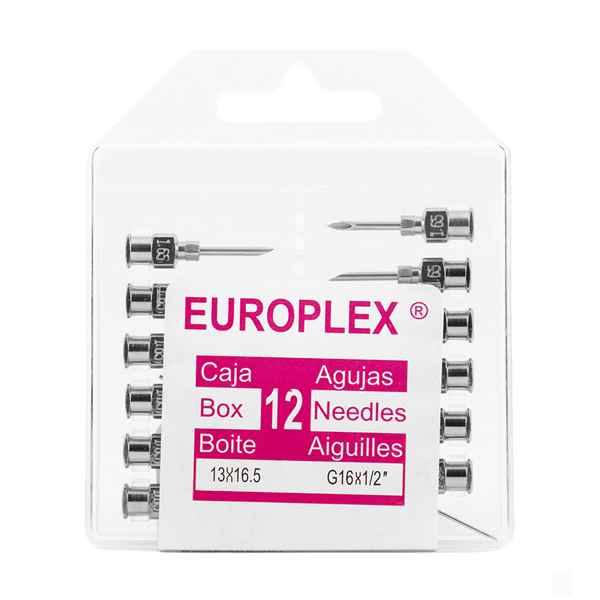 Picture of NEEDLE HYPO SS EUROPLEX 16g x 1/2in - 12s