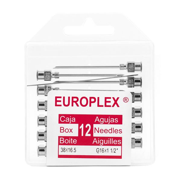 Picture of NEEDLE HYPO SS EUROPLEX 16g x 11/2in - 12s