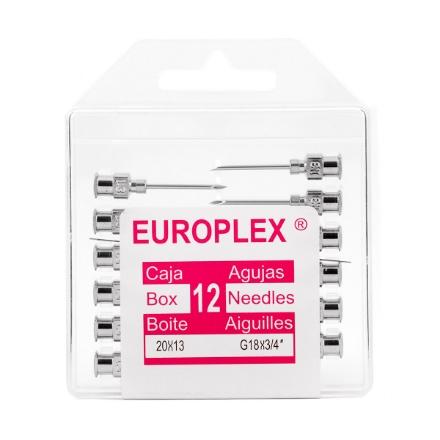 Picture of NEEDLE HYPO SS EUROPLEX 18g x 3/4in - 12s