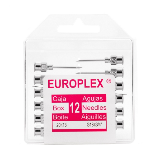 Picture of NEEDLE HYPO SS EUROPLEX 18g x 3/4in - 12s