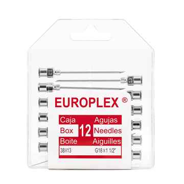 Picture of NEEDLE HYPO SS EUROPLEX 18g x 11/2in - 12s