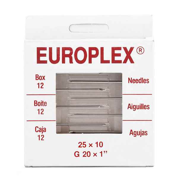 Picture of NEEDLE HYPO SS EUROPLEX 20g x 1in - 12s