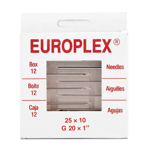 Picture of NEEDLE HYPO SS EUROPLEX 20g x 1in - 12s