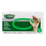 Picture of GLOVES EXAM VINYL CURAD STRETCH SYN/PF LRG - 150s