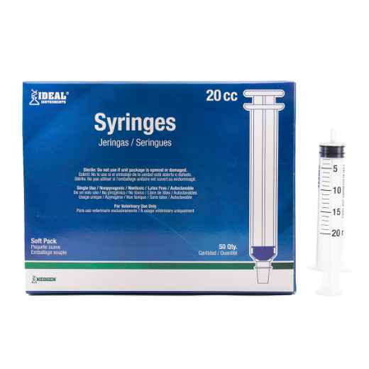 Picture of SYRINGE IDEAL DISP 20cc LUER SLIP TIP(SP) - 50's