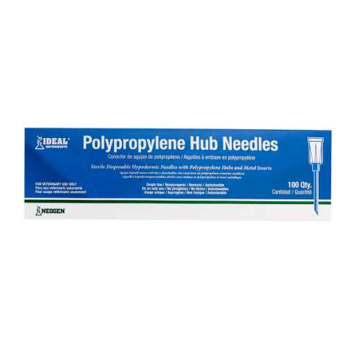 Picture of NEEDLE IDEAL DISP 16g x 1in POLY HUB(HP) - 100`s