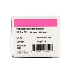 Picture of NEEDLE IDEAL DISP 18g x 3/4in POLY HUB(HP) - 100`s