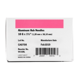 Picture of NEEDLE IDEAL 18g x 1 1/2in AL HUB - 100/box