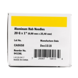 Picture of NEEDLE IDEAL 20g x 1in AL HUB - 100/box