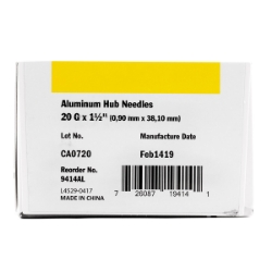 Picture of NEEDLE IDEAL 20g x 1 1/2 in AL HUB - 100/box