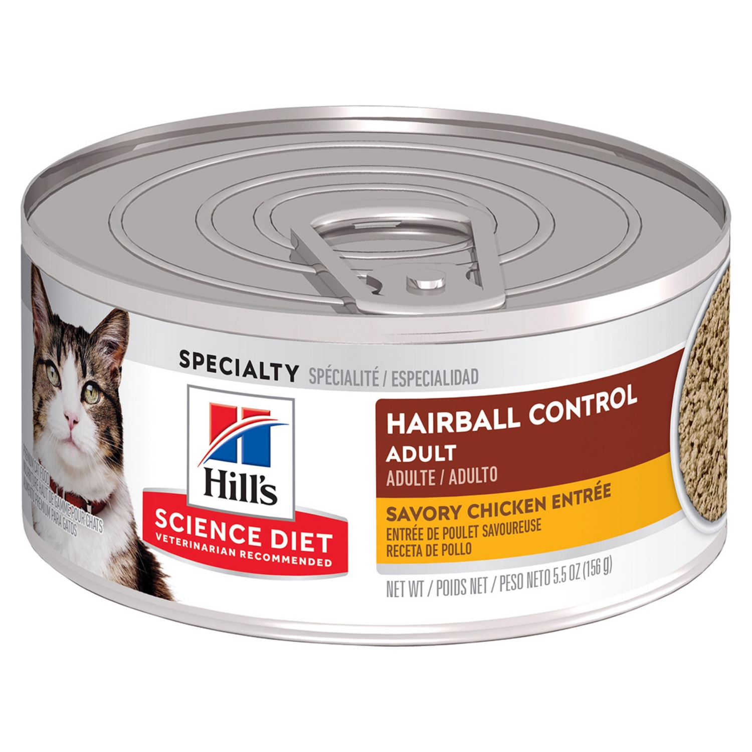 Picture of Feline Science Diet Adult Hairball Chicken Entree - 24x155g Cans