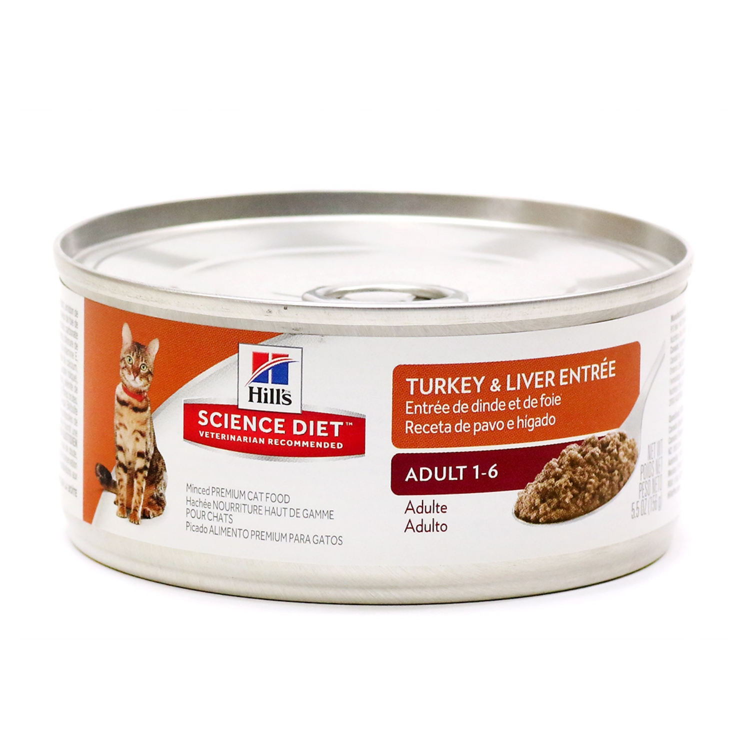 Picture of Feline Science Diet Adult Turkey & Liver Entree - 24x155g Cans