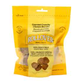 Show details for ROLLOVER GOURMET CRUNCHIES SMALL BISCUITS Chicken - 300g Picture of ROLLOVER GOURMET CRUNCHIES SMALL BISCUITS Chicken - 300g