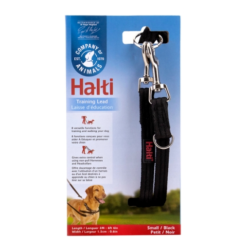 Picture of LEAD CANINE HALTI TRAINING Black - Small