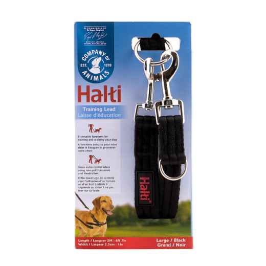 Picture of LEAD CANINE HALTI TRAINING Black - Large