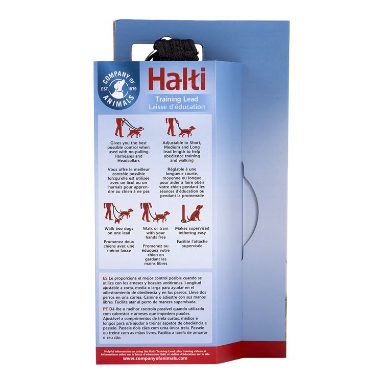 Picture of LEAD CANINE HALTI TRAINING Black - Large