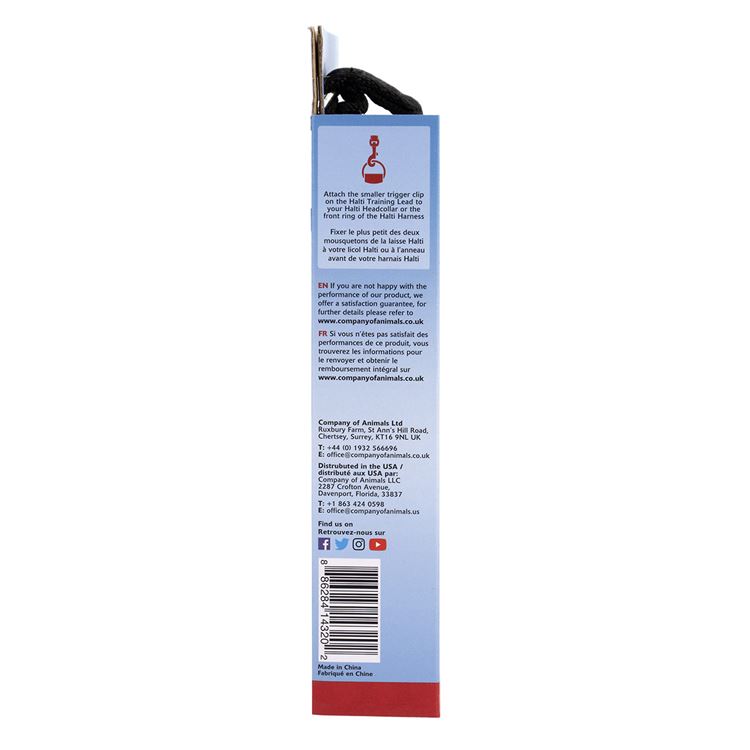 Picture of LEAD CANINE HALTI TRAINING Black - Large