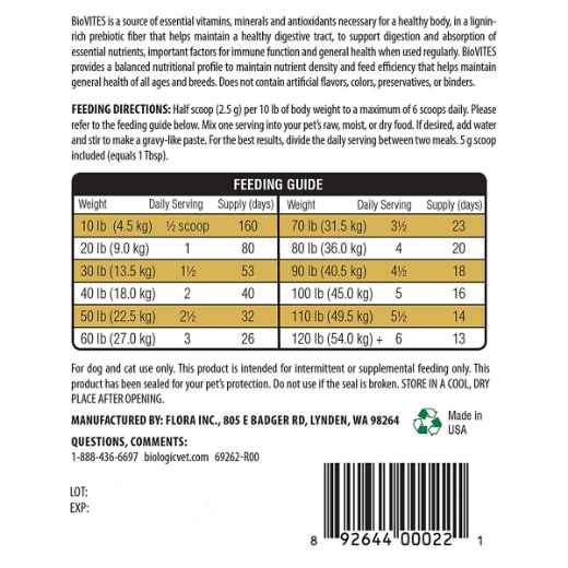 Picture of BIOLOGICVET BIOVITES POWDER - 400g