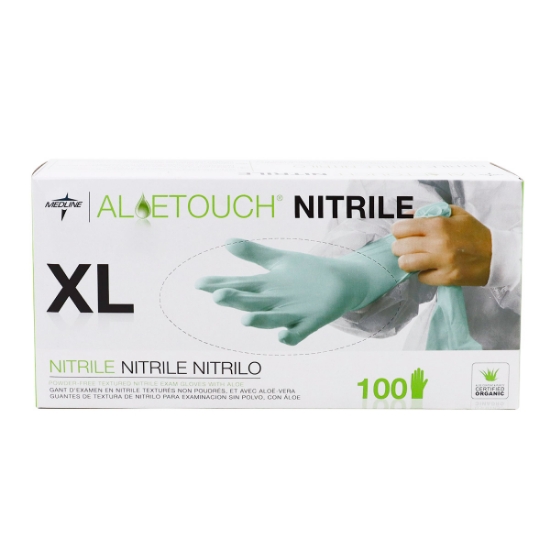 Picture of GLOVES EXAM NITRILE ALOETOUCH (PF) XLARGE - 100s