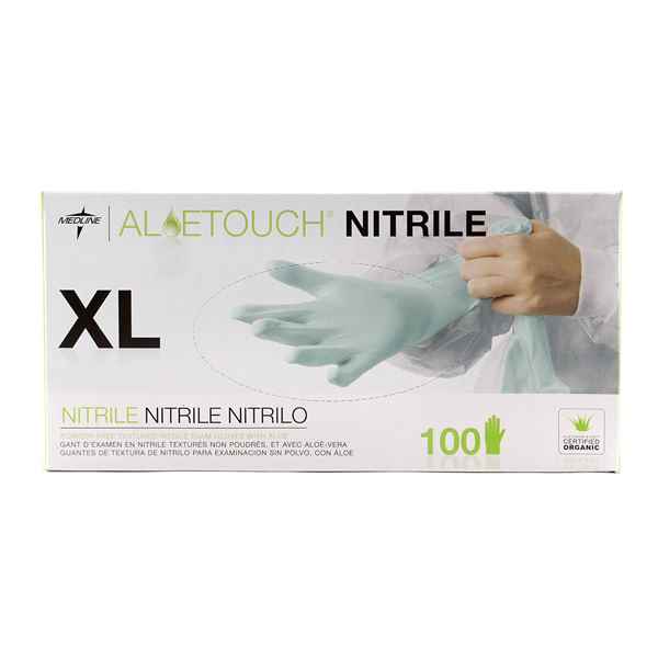 Picture of GLOVES EXAM NITRILE ALOETOUCH (PF) XLARGE - 100s