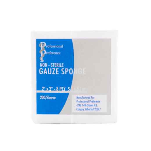 Picture of GAUZE SPONGE 8ply 2in x 2in(PROFESSIONAL PREF) - 200's